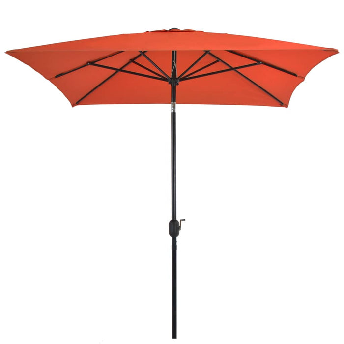 VXL Garden Umbrella with Metal Pole 300X200 Cm Terracotta