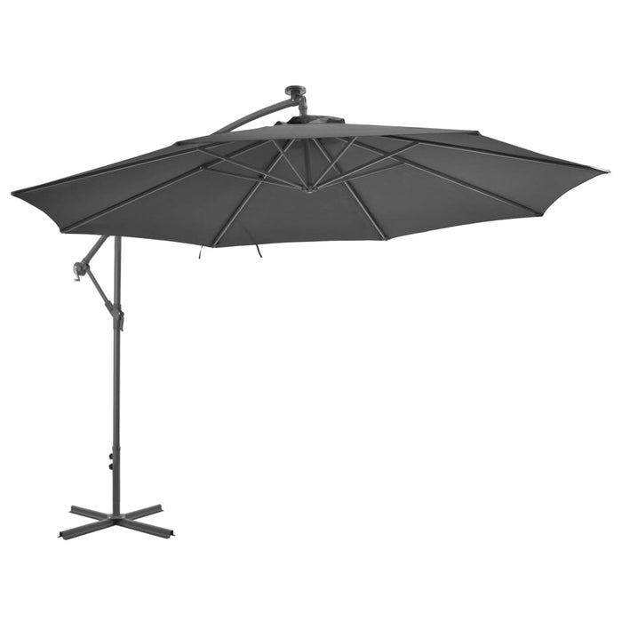 VXL Cantilever Umbrella With Aluminum Pole 350 Cm Anthracite Gray