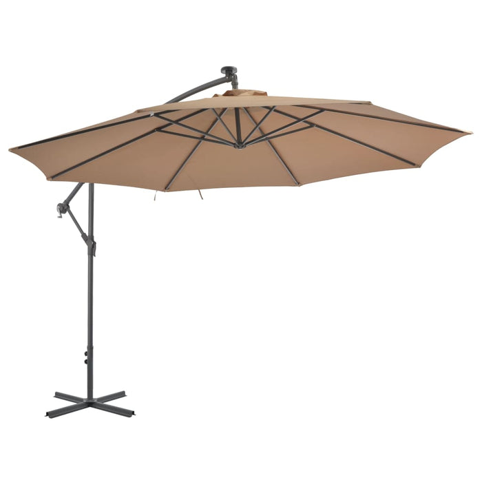 VXL Cantilever Umbrella With Aluminum Pole 350 Cm Taupe