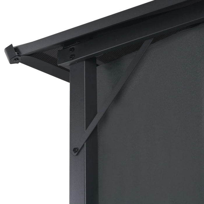 VXL Gazebo With Aluminum Curtains 3X3 M Black