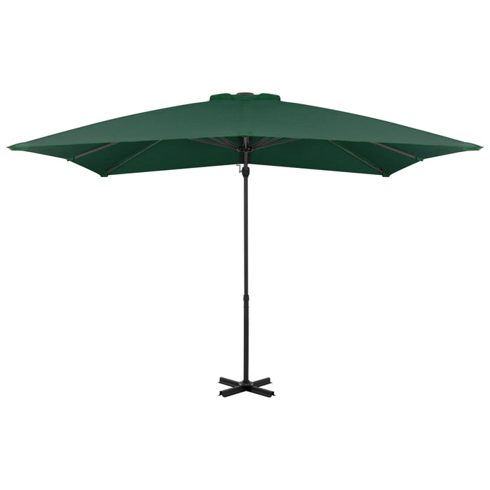 VXL Cantilever Umbrella With Green Aluminum Pole 250X250 Cm