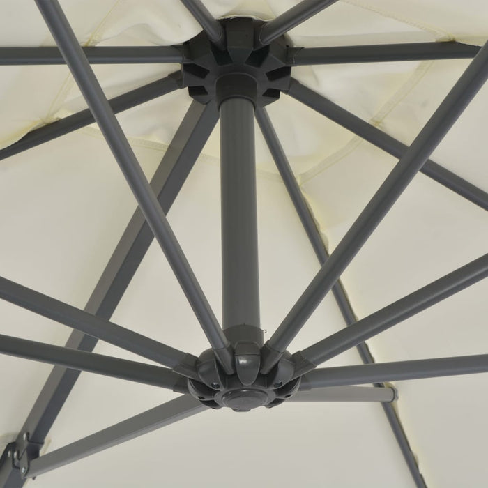 VXL Cantilever Umbrella With Steel Pole 250X250 Cm Sand