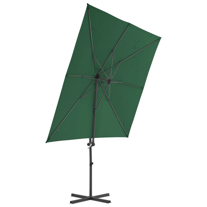 VXL Cantilever Parasol With Steel Pole Green 250X250 Cm