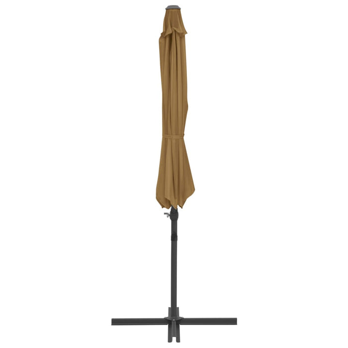 VXL Cantilever Umbrella with Taupe Steel Pole 300 Cm