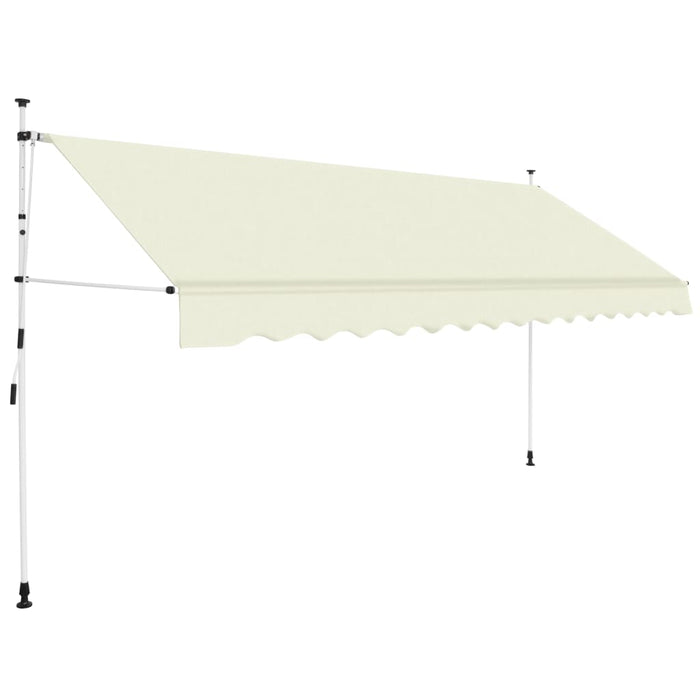 VXL Manually Operated Retractable Awning 350 Cm Cream