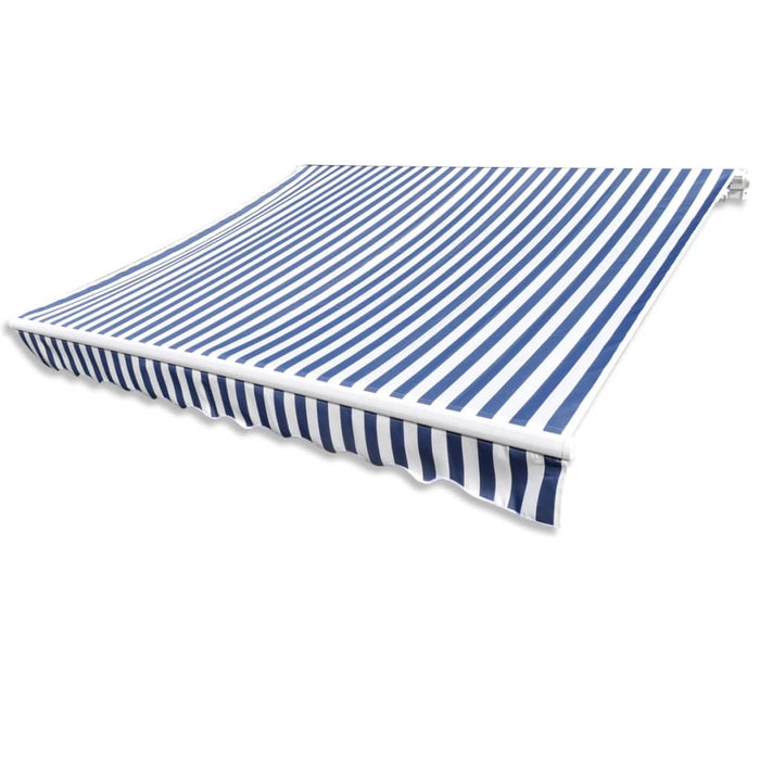 VXL Blue and White Canvas Awning 350X250 Cm
