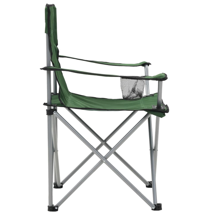 VXL Camping Table and Chairs Set 3 Pieces Green