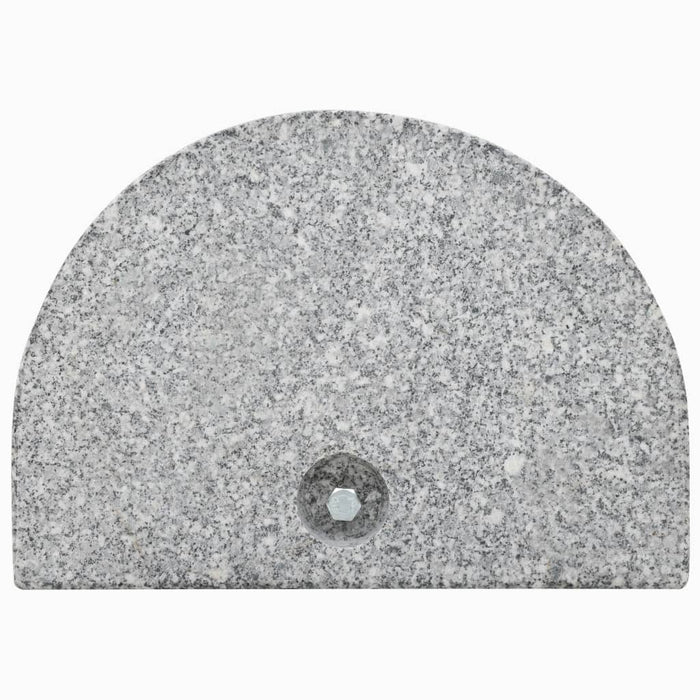 VXL Gray Semicircular Granite Parasol Base 10 Kg