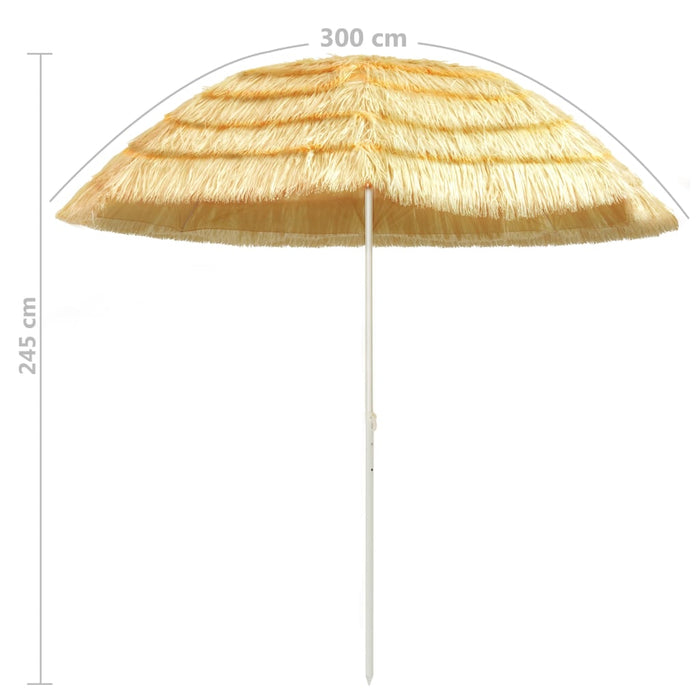VXL Natural Hawaii Style Beach Umbrella 300 Cm