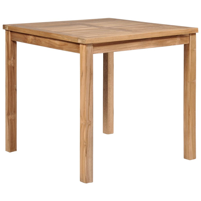 VXL Solid Teak Wood Garden Table 80X80X77 Cm