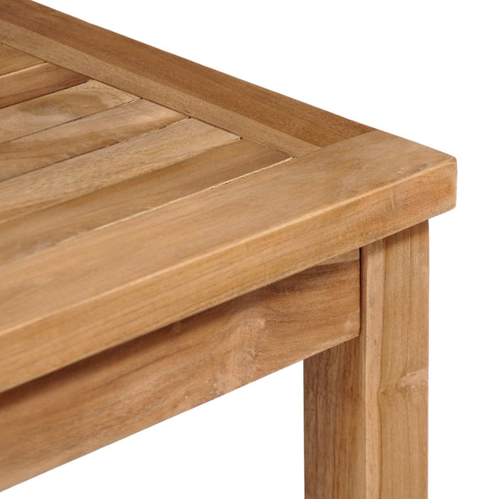VXL Solid Teak Wood Garden Table 80X80X77 Cm