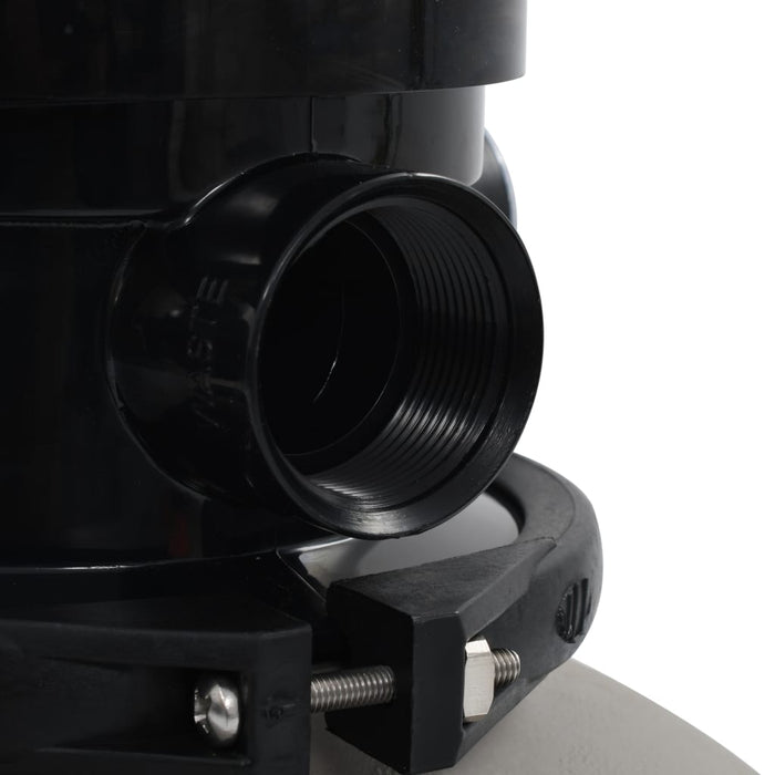 VXL Pool sand filter 4-position valve gray 350 mm