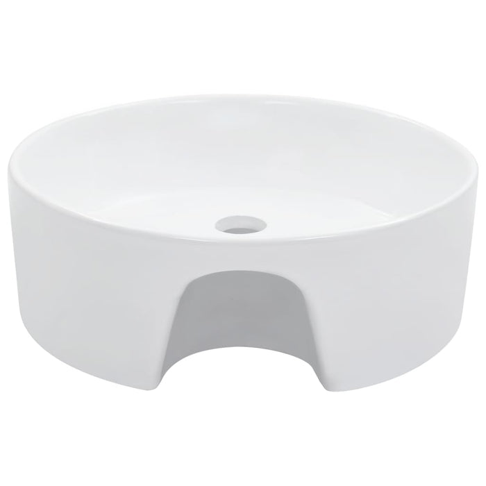 VXL Washbasin with overflow 36x13 cm white ceramic