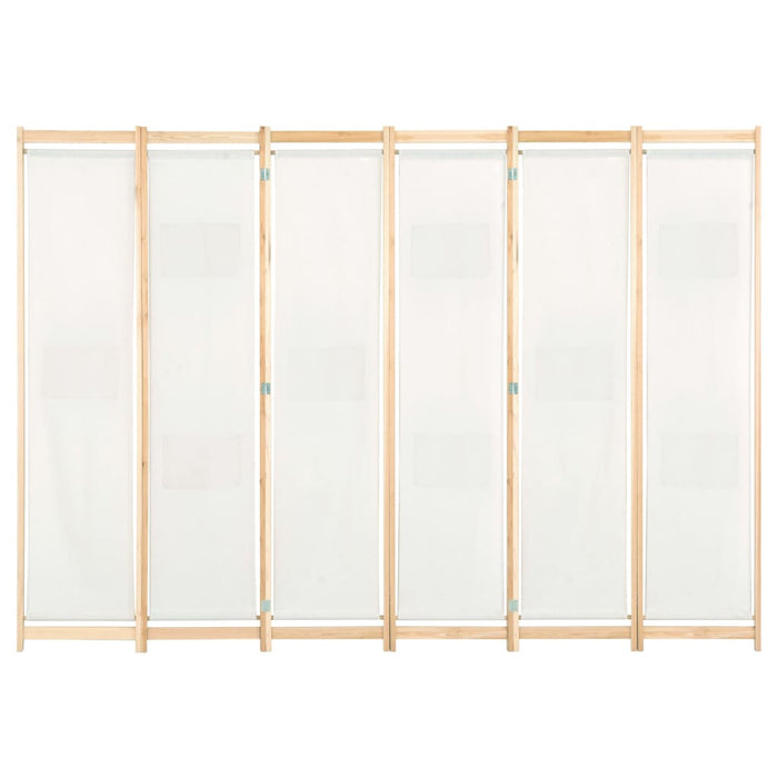 VXL Divider screen with 6 cream fabric panels 240x170x4 cm