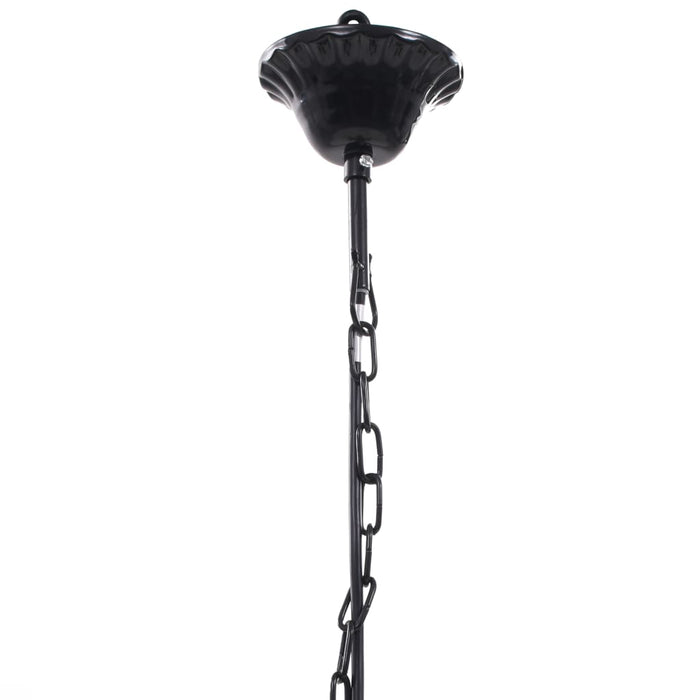 VXL Lámpara de araña de cristal 5 bombillas negra
