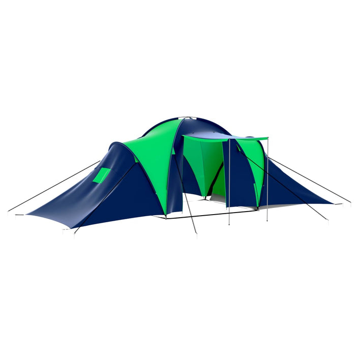 VXL Tent for 9 people blue and green fabric
