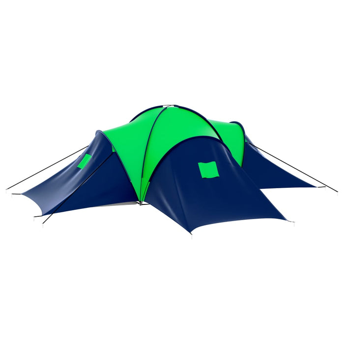 VXL Tent for 9 people blue and green fabric