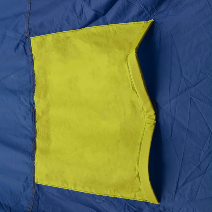 VXL Tent for 9 people blue and yellow fabric