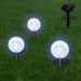 VXL Lámparas De Bola Jardín Led Anclajes Y Paneles Solares 3 Uds 5 a 7 Días VXL 