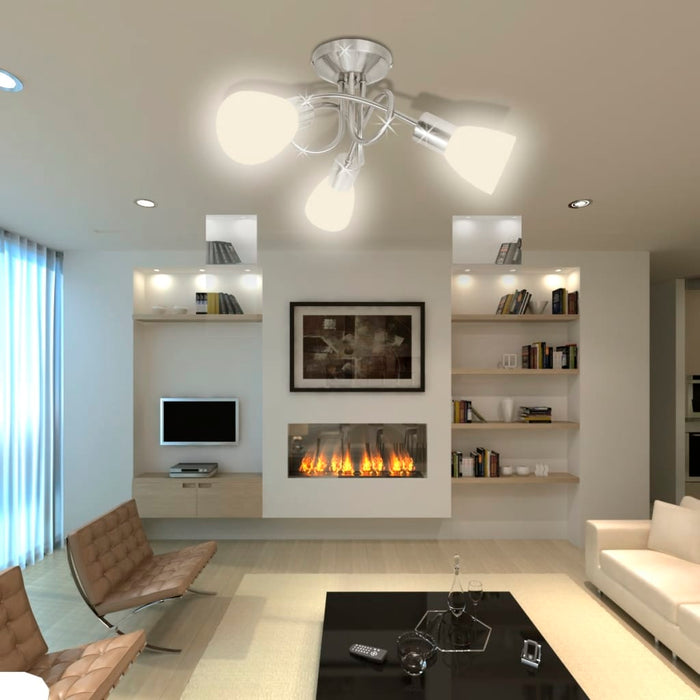 VXL Ceiling lamp with glass shades for 3 E14 bulbs