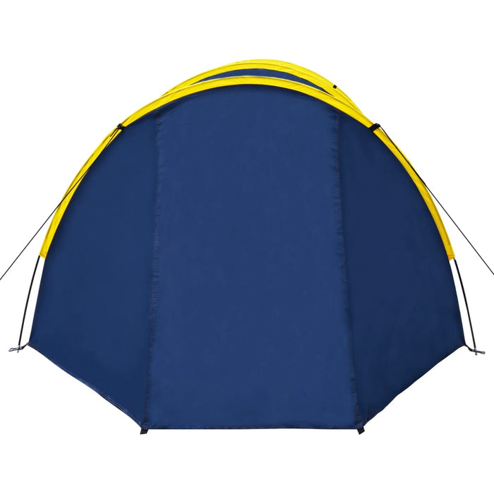 VXL 4 Person Camping Tent Navy Blue / Yellow