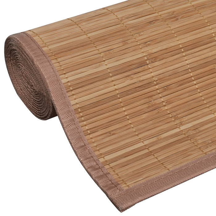 Alfombra de baño de bambú, alfombra larga y grande, impermeable,  antideslizante, accesorios de 16 x 48 pulgadas, fácil de limpiar, marrón, 1  unidad