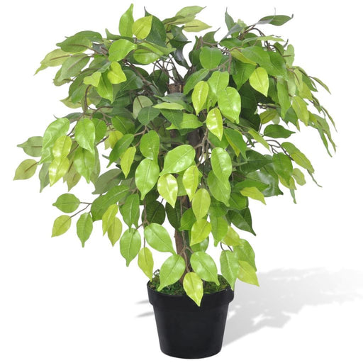 VXL Planta Enana Artificial De Ficus En Maceta, 60 Cm 5 a 7 Días VXL 