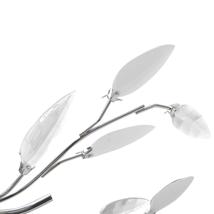 VXL Ceiling lamp with leaf-shaped glass arms 5 E14 bulbs