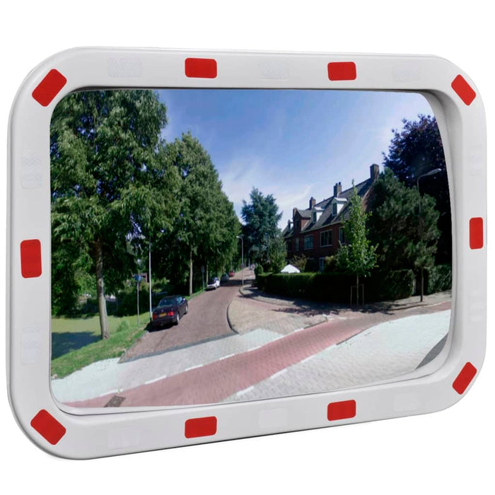 VXL Rectangular Convex Traffic Mirror with Reflectors 40 x 60cm