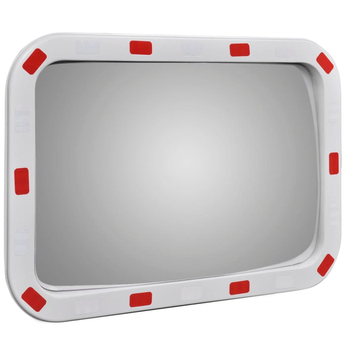 VXL Rectangular Convex Traffic Mirror with Reflectors 40 x 60cm