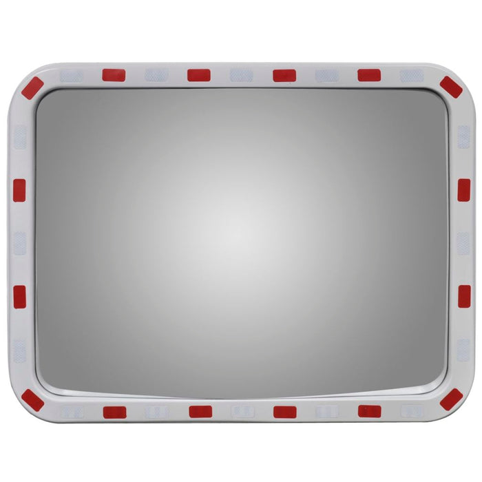 VXL Rectangular Convex Traffic Mirror with Reflectors 60 x 80cm