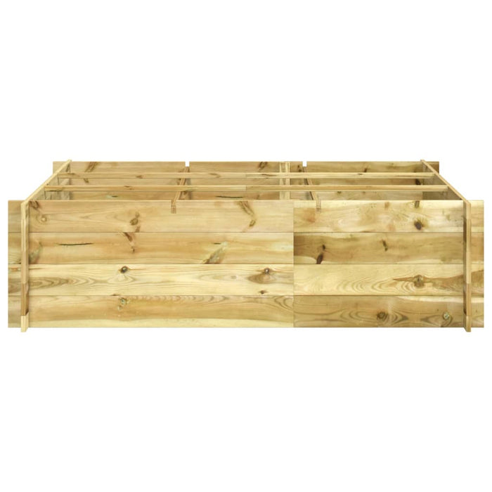VXL Arriate de madera impregnada 150x100x40 cm