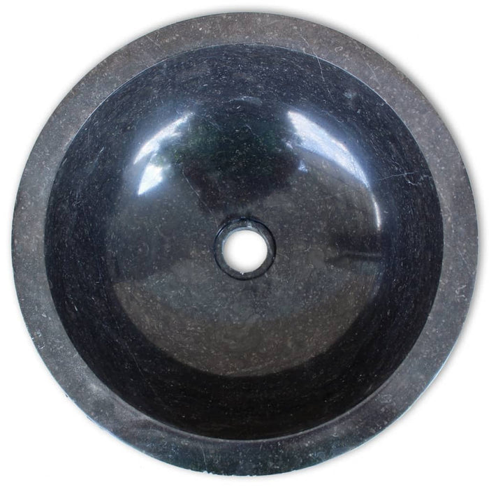 VXL Lavabo mármol 40 cm negro