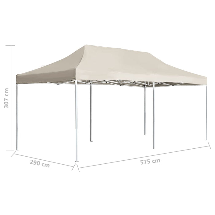 VXL Cream Aluminum Professional Folding Tent 6X3 M