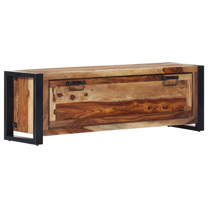 VXL Solid sheesham wood shoe cabinet 120x35x40 cm