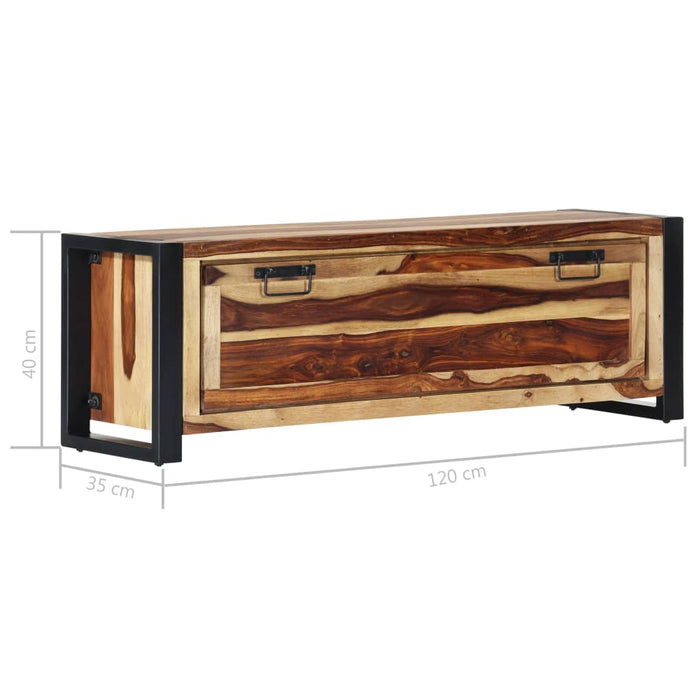 VXL Mueble zapatero de madera maciza sheesham 120x35x40 cm