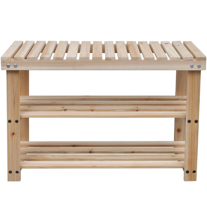 VXL shoe bench 2 units 2 in 1 solid wood