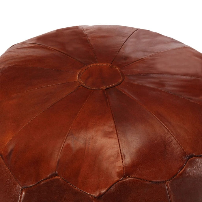 VXL Pouf 40x35 cm genuine tan goat leather
