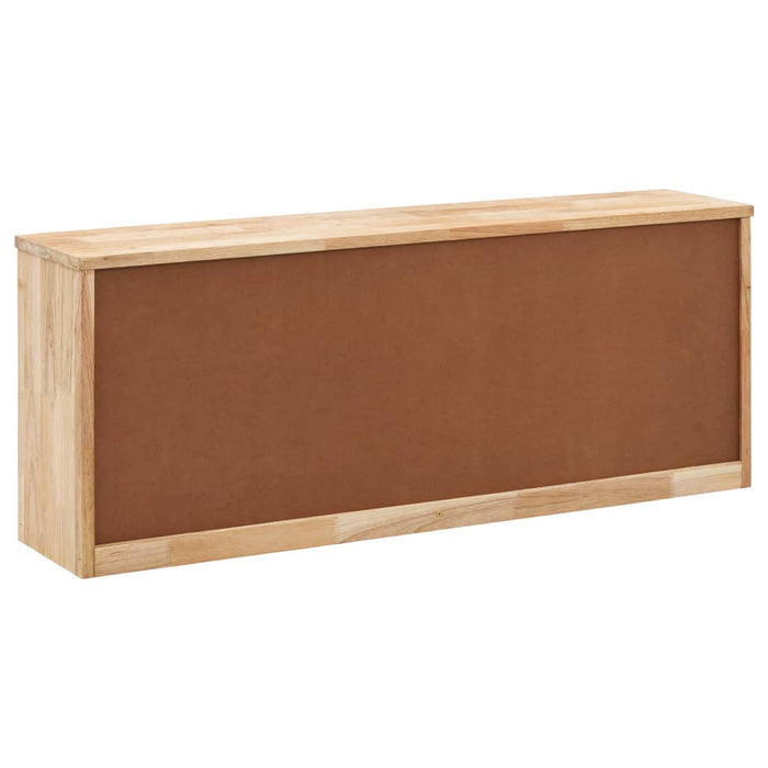 VXL Solid walnut wood shoe bench 94x20x38 cm