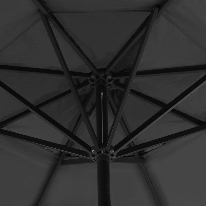 VXL Garden Umbrella with Portable Base Anthracite Gray