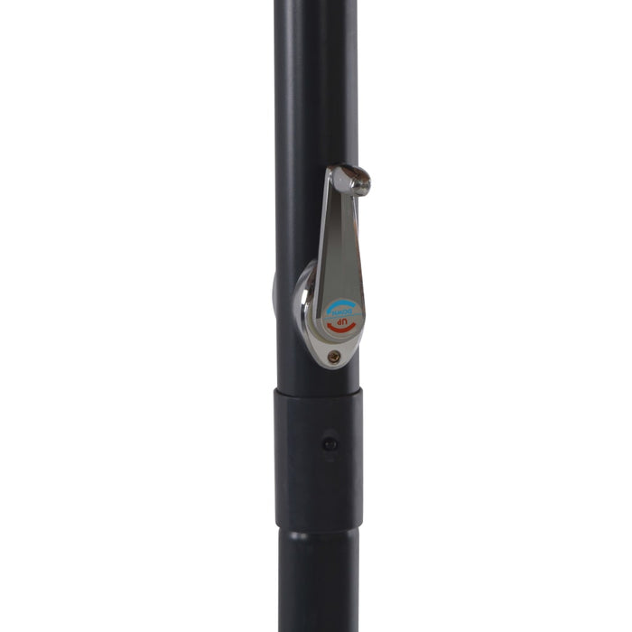VXL Garden Umbrella with Portable Base Anthracite Gray