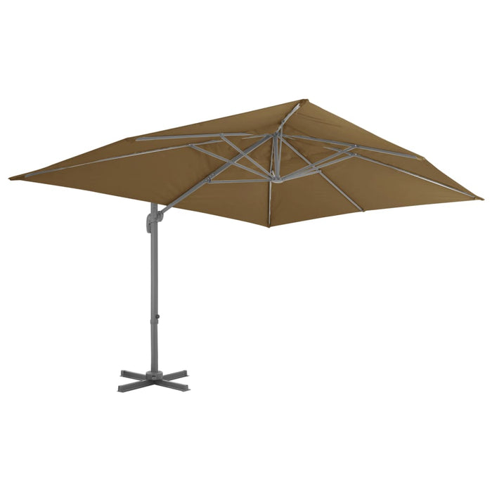 VXL Garden Umbrella with Portable Base Taupe