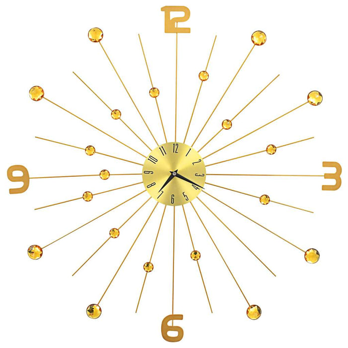VXL Reloj De Pared De Metal Dorado 70 Cm 5 a 7 Días VXL 