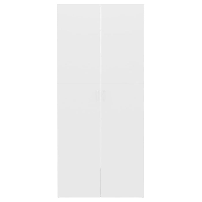 VXL Zapatero pared 2 uds blanco roble Sonoma aglomerado 80x18x60 cm —  Bañoidea