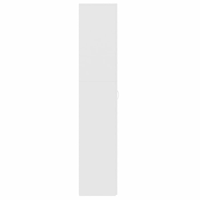 VXL Mueble zapatero de aglomerado blanco 80x35,5x180 cm