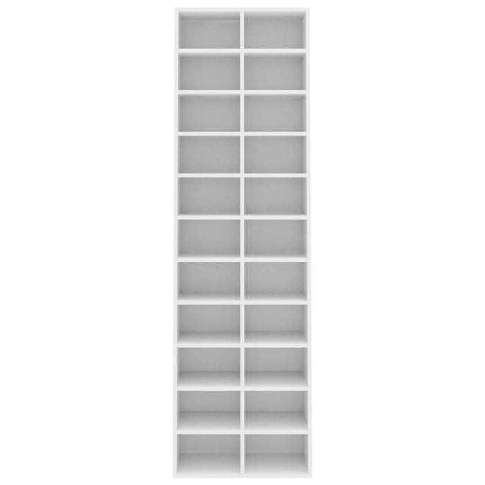VXL Mueble zapatero de aglomerado blanco 54x34x183 cm