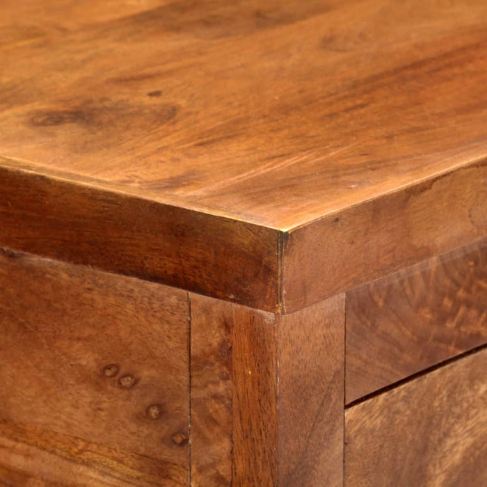 VXL Carrito de cocina de madera maciza de acacia 100x48x89 cm