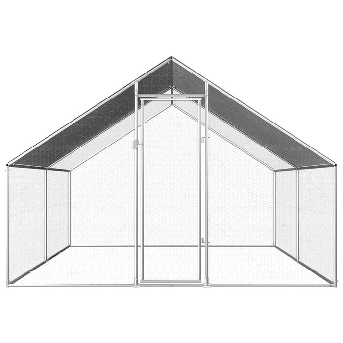 VXL Galvanized steel outdoor chicken coop cage 2.75x4x1.92 m