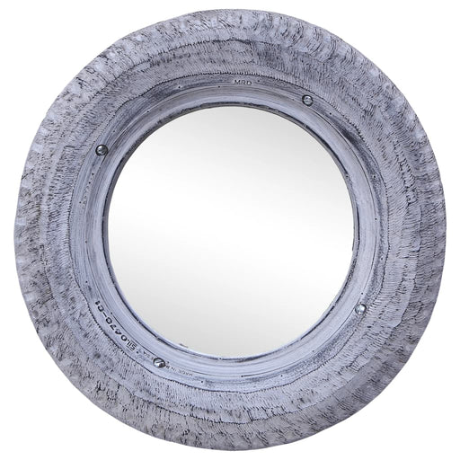 VXL Espejo De Caucho De Neumático Reciclado Blanco 50 Cm 5 a 7 Días VXL 