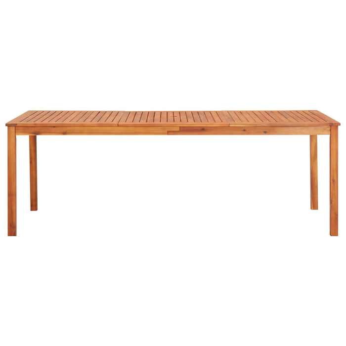 VXL Garden Table Solid Acacia Wood 215X90X74 Cm